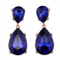 Jolie Sapphire Crystal Teardrop Earrings